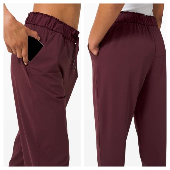 Lululemon Keep Moving Pant 10 Cassis Red - Picture 2 of 16